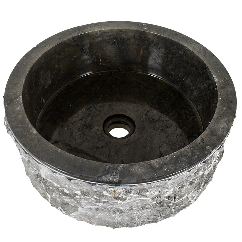 Мраморна мивка Nero - 40 см