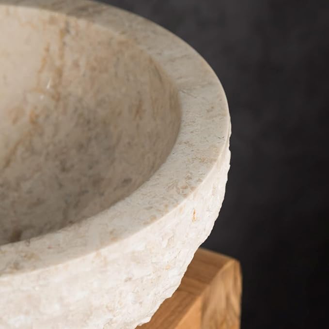 Мраморна мивка Cream - 40 см