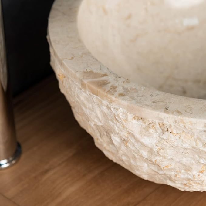 Мраморна мивка Cream - 40 см